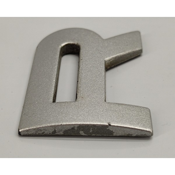 Emblema Letra R Capo Range Rover Sport 2009 Prateado Emblema Letra R Capo Range Rover Sport 2009 Prateado