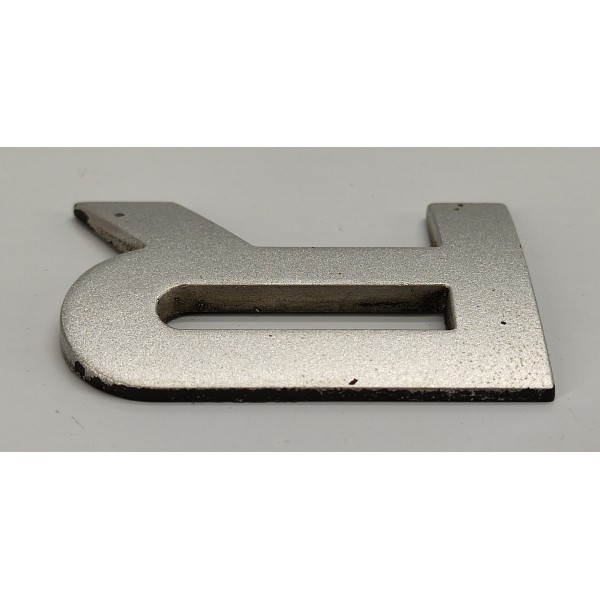 Emblema Letra R Capo Range Rover Sport 2009 02 Prateado Emblema Letra R Capo Range Rover Sport 2009 02 Prateado