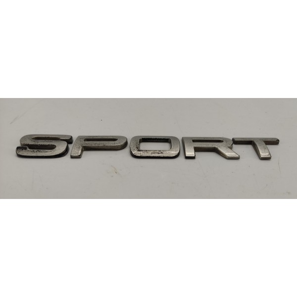 Emblema Sport Tampa Traseira Range Rover Sport 2009 Prateado Emblema Sport Tampa Traseira Range Rover Sport 2009 Prateado