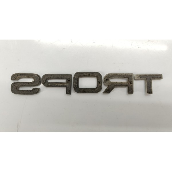 Emblema Sport Tampa Traseira Range Rover Sport 2009 Prateado Emblema Sport Tampa Traseira Range Rover Sport 2009 Prateado