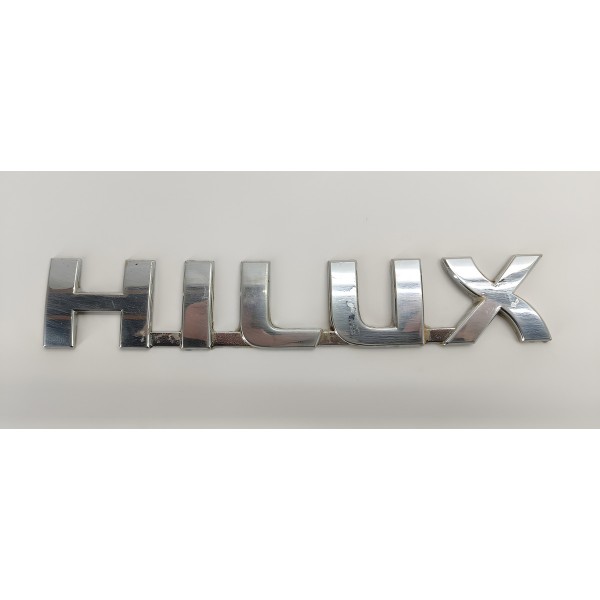Emblema Letreiro Porta Toyota Hilux 3.0 2009 02 Prateado