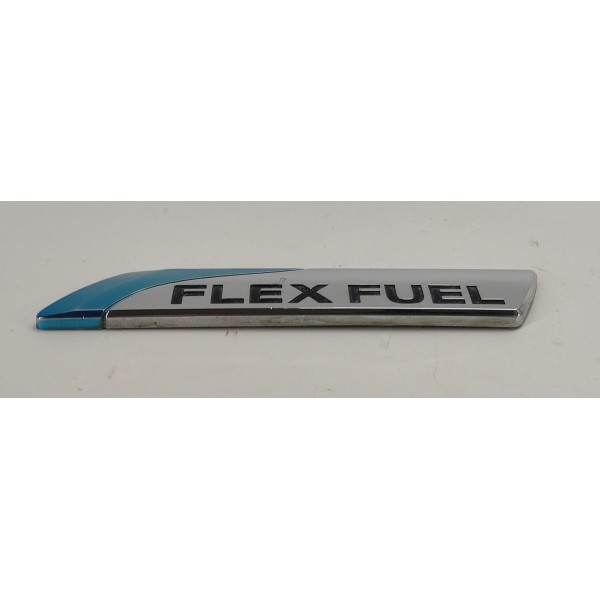 Emblema Flexfuel Tampa Traseira Nissan Sentra 2.0 2011 Prateado