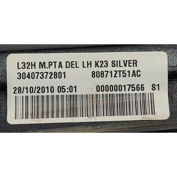 Friso Porta D.e Nissan Sentra 2.0 2011 80871zt5ac Prateado