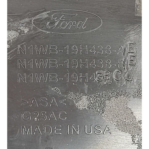 Suporte Emblema Tampa Traseira Ford Ranger Limited 2024 Preto