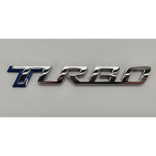 Emblema Turbo Tampa Traseira Gm Tracker 1.2 Turbo 2023 Preto