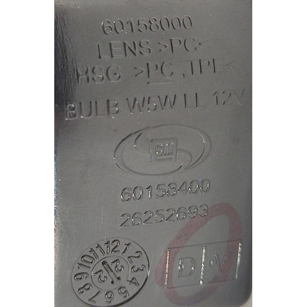 Luz Placa Gm Tracker 1.2 Turbo 2023 60158000