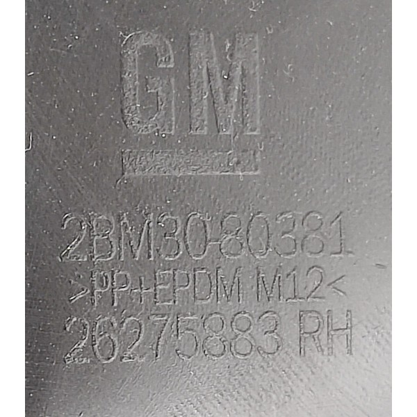 Friso Borrachão T.d Porta Gm Tracker 1.2 Turbo 2023 Preto