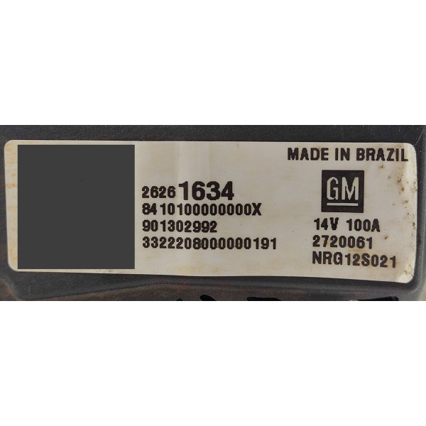 Alternador Gm Tracker 1.2 Turbo 2023 26261634