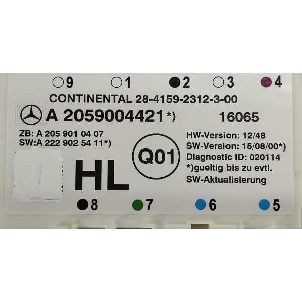 Modulo Porta T.e Mercedes C180 1.6 2017 A2059004421