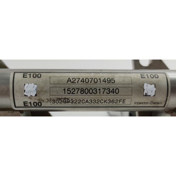 Flauta Bicos Injetores Mercedes C180 1.6 2017 A2740701495