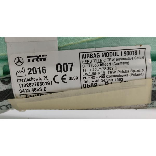 Cortina Lado Esquerdo Mercedes C180 1.6 2017 Branco