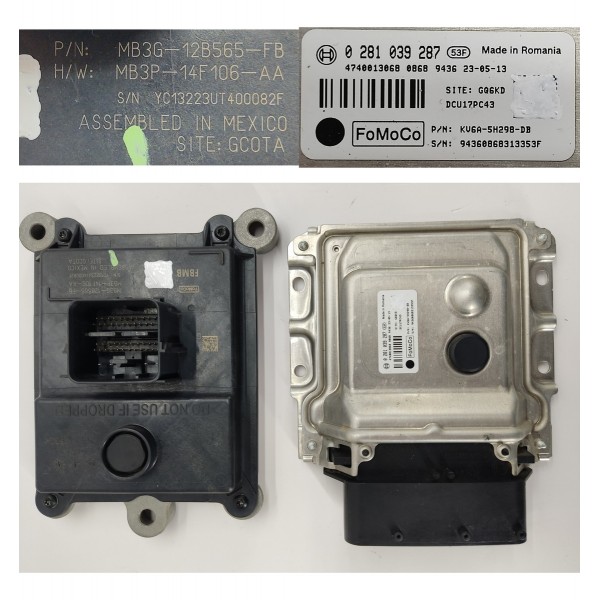 Kit Code Injeção Ford Ranger Limited 3.0 V6 2024 Baixado