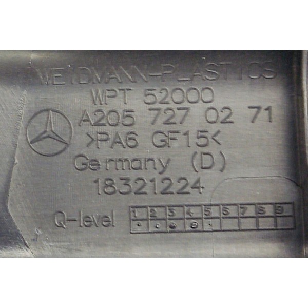 Acabamento Arco Porta D.d Mercedes C180 1.6 2017 A2057270271 Preto