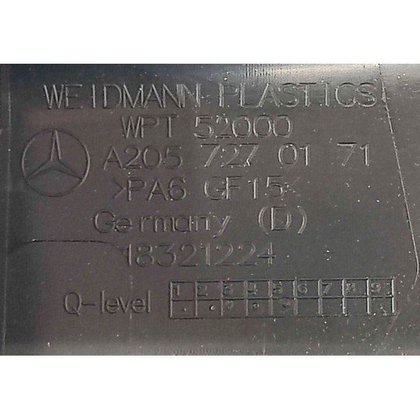 Acabamento Arco Porta D.e Mercedes C180 1.6 2017 A2057270171 Preto