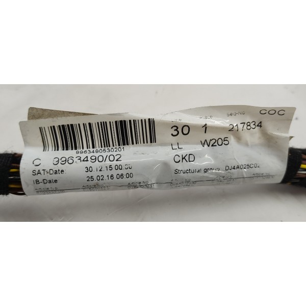 Chicote Painel Mercedes C180 1.6 2017