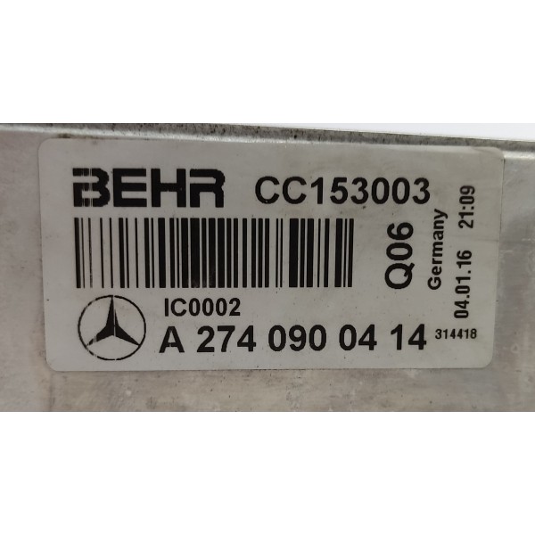 Intercooler Radiador Mercedes C180 1.6 2017 A2740900414