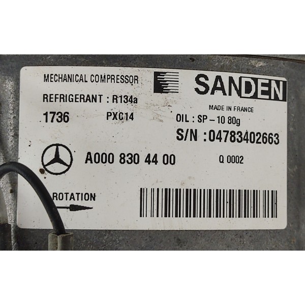 Compressor Ar Condicionado Mercedes C180 2017 A0008304400