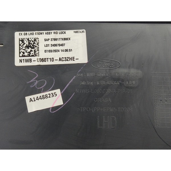 Porta Luvas Ranger 3.0 V6 2025 Xls N1wbe060c30
