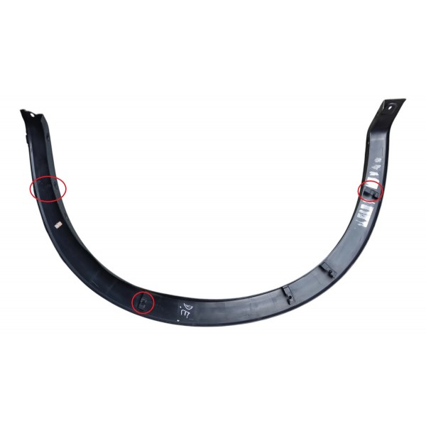 Friso Alargador Moldura Roda D.e Ranger 2025 Xls C/detalhe Preto