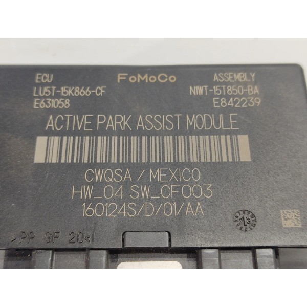 Modulo Estacionamento Ranger 3.0 V6 2025 Xls Lu5t15k866cf Preto