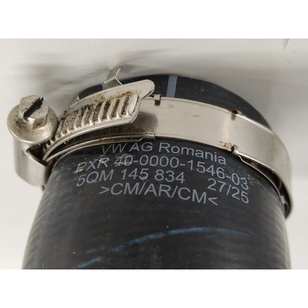 Mangueira Tubo Intercooler Jetta Gli 2026 5qm145770 Preto