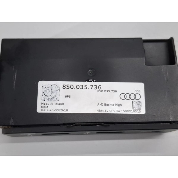 Entrada Usb Aux Audi Tt Coupe 2016 8s0035736 Preto