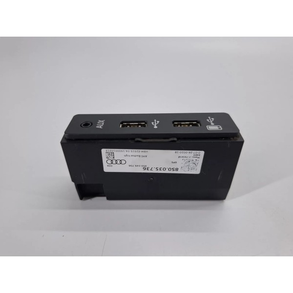 Entrada Usb Aux Audi Tt Coupe 2016 8s0035736 Preto