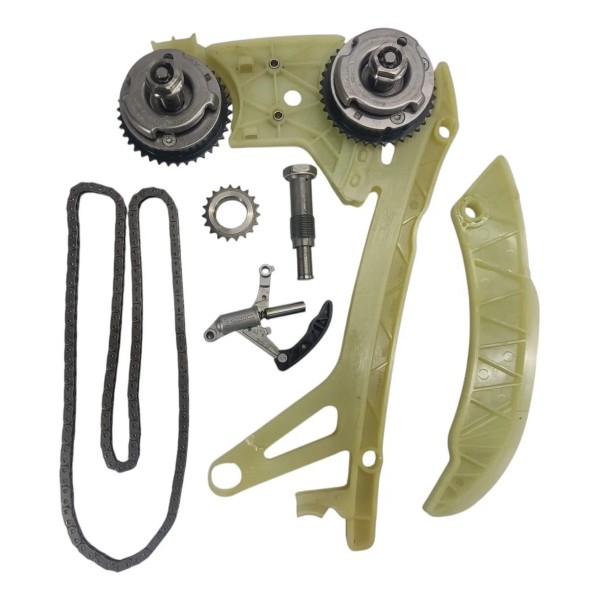 Jogo Corrente Comando Polia Motor Bmw 320i N20 Original Prateado
