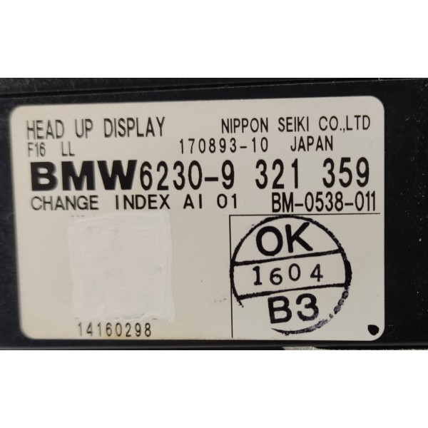 Display Hud Tela Lustre Bmw X6 V8 2015 9321359